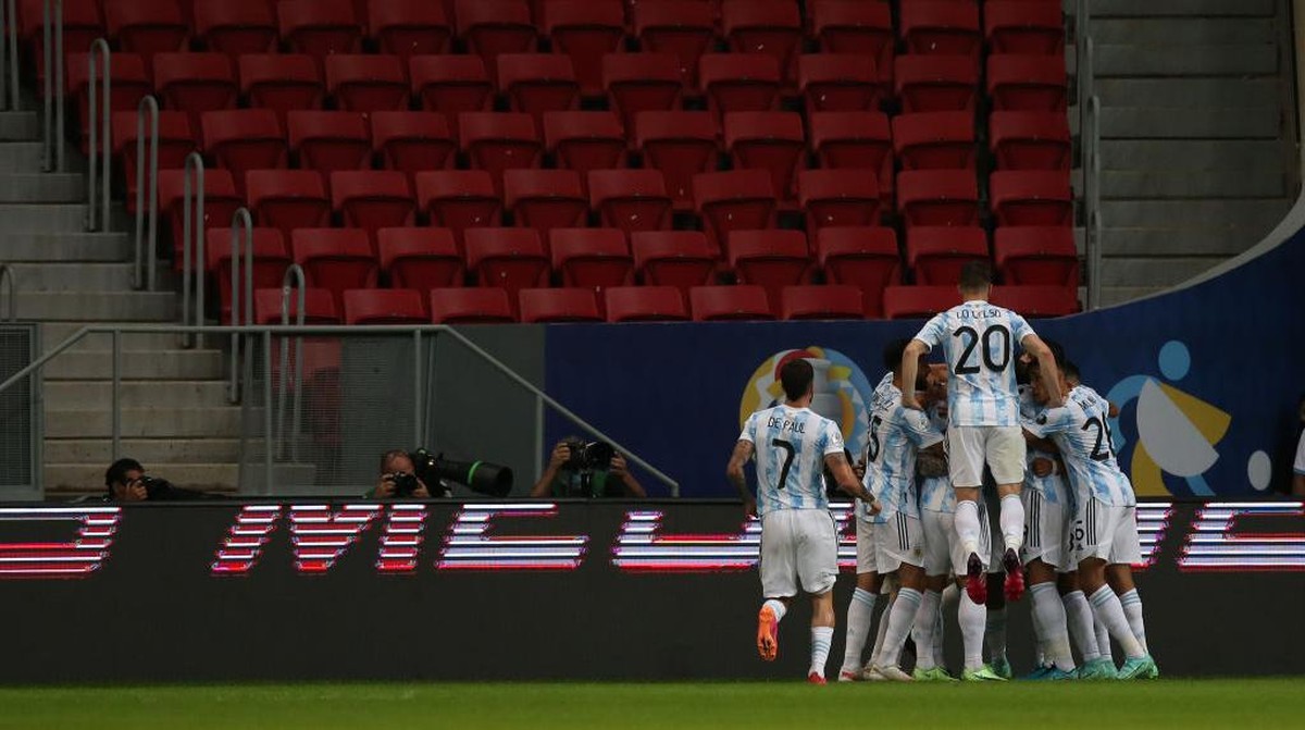 Timnas Argentina menang 1-0 atas Uruguay di Copa America 2021 (Foto: Getty Images/Alexandre Schneider)