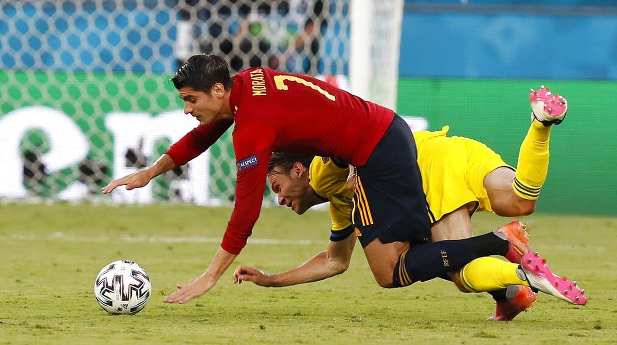 Alvaro Morata dibela Luis Enrique meski minim gol (AP/Jose Manuel Vidal)