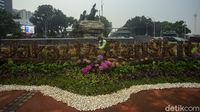 Dekorasi Jakarta Bangkit Percantik Kawasan Patung Kuda