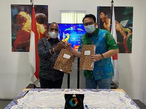 Momen Kerja Sama Pengelolaan Dana Pekan Paralimpik Nasional