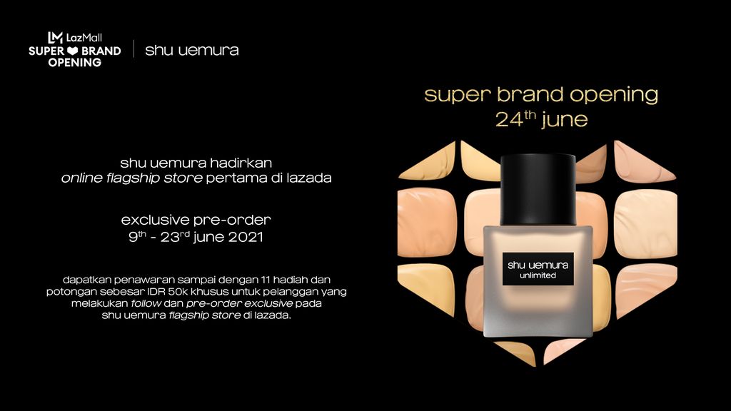 online flagship store Shu Uemura di Lazad