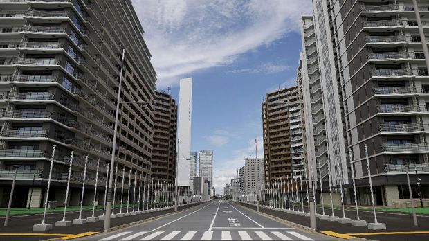 Residential buildings of the Tokyo 2020 Olympic and Paralympic Village are pictured in Tokyo, Japan, June 20, 2021. REUTERS/Kim Kyung-Hoon