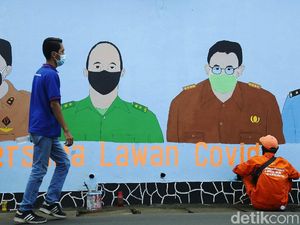 Kampanyekan Bahaya COVID-19 Lewat Mural