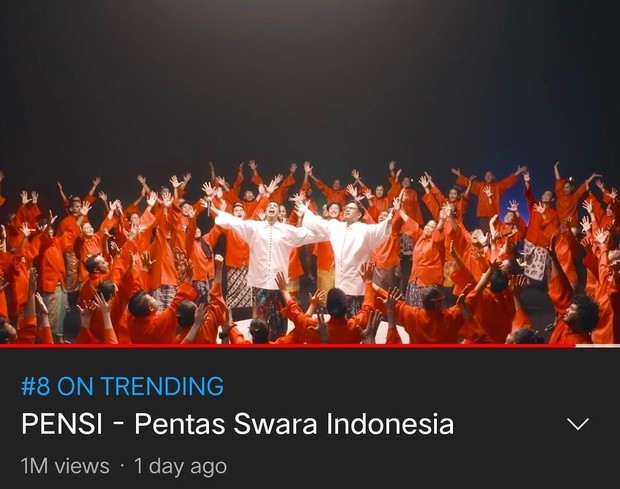 Pensi menempati tempat ke-8 pada trending Youtube / sumber : instagram.com/andovidalopez Pensi menempati tempat ke-8 pada trending Youtube / sumber : instagram.com/andovidalopez