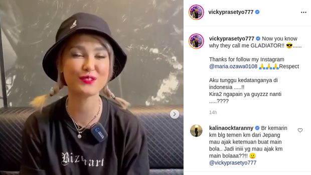 Maria Ozawa sapa Vicky Prasetyo