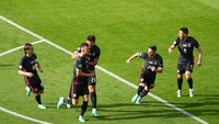 Kroasia otomatis lolos ke putaran final Piala Dunia 2022 setelah menang atas Rusia pada partai pamungkas Grup H Kualifikasi Zona Eropa. Getty Images/Andy Buchanan-Pool.