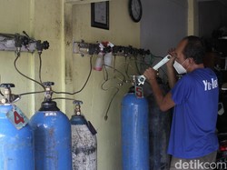 Tenang! Pasokan Tabung Oksigen di Pasar Pramuka Aman-Harga Tetap
