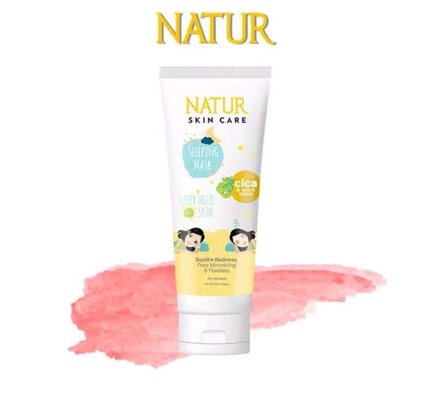 Natur Sleeping Mask/ sumber: Shopee.co.id/ backtonatur Natur Sleeping Mask