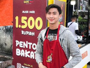 Viral Penjual Pentol Bakar Ganteng, Dulu Pegawai Kini Dagang Efek Pandemi