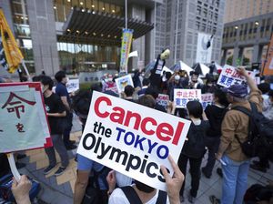 Aksi Tolak Olimpiade Tokyo Kembali Bergema di Jepang