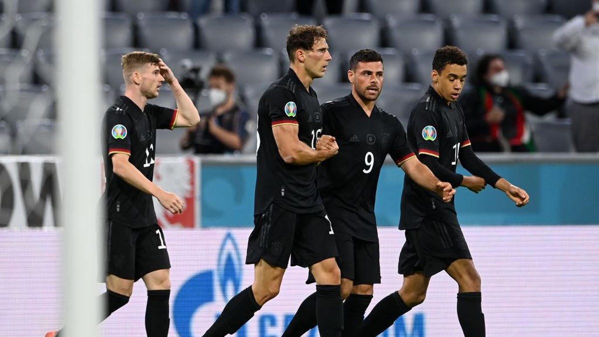 Jerman lolos ke 16 besar Euro 2020 usai berimbang 2-2 kontra Hungaria (Getty Images/Christof Stache - Pool)