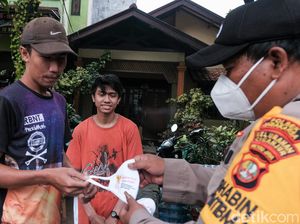 2.654 Kelurahan dengan Tingkat Kepatuhan Rendah dalam Memakai Masker