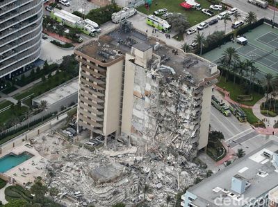 Brak! Apartemen di Tepi Pantai Miami Roboh