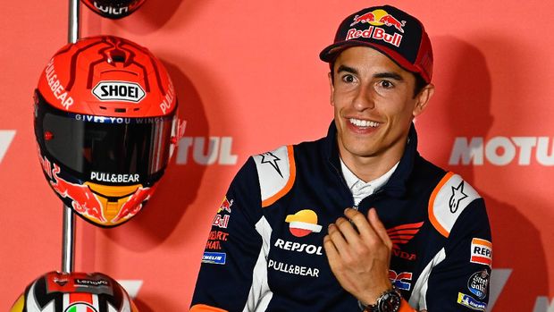 Marc Marquez di Konferensi Pers Jelang MotoGP Belanda 2021.