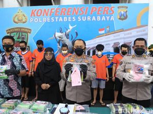 20 Kg Sabu Diamankan dari 5 Kurir yang Tertangkap