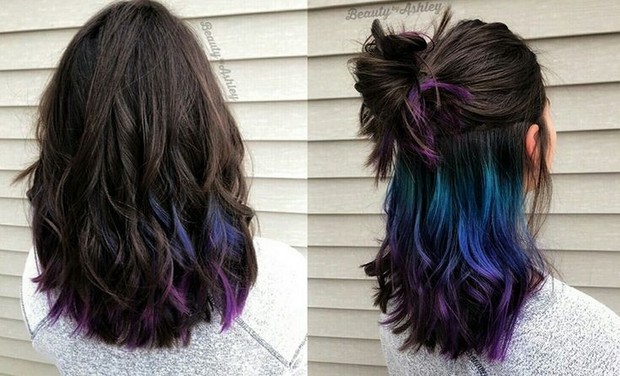 Peekaboo hairstyle dengan highlight ombre/Foto: Pinterest.com/weheartit tren warna rambut