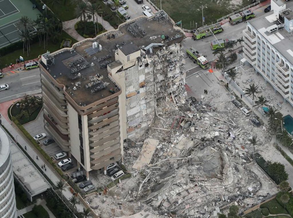 Korban Tewas Apartemen Ambruk di Florida Bertambah Lagi Jadi 32 Orang