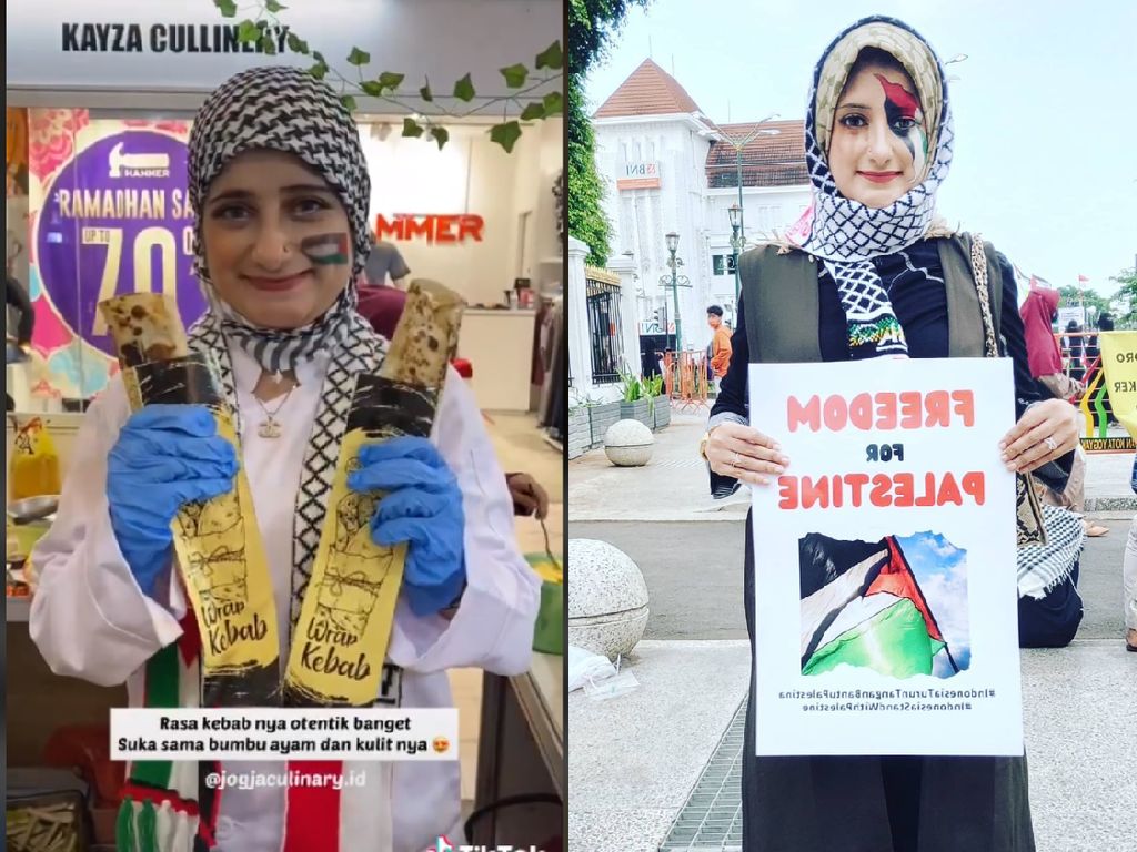 Inspiratif! Wanita Cantik Penjual Kebab Ini Donasikan Sebagian Penghasilan untuk Palestina Inspiratif! Wanita Cantik Penjual Kebab Ini Donasikan Sebagian Penghasilan untuk Palestina