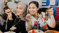 Olla Ramlan Saat Makan Pecel Ayam Bareng Nagita dan Belanja Bulanan