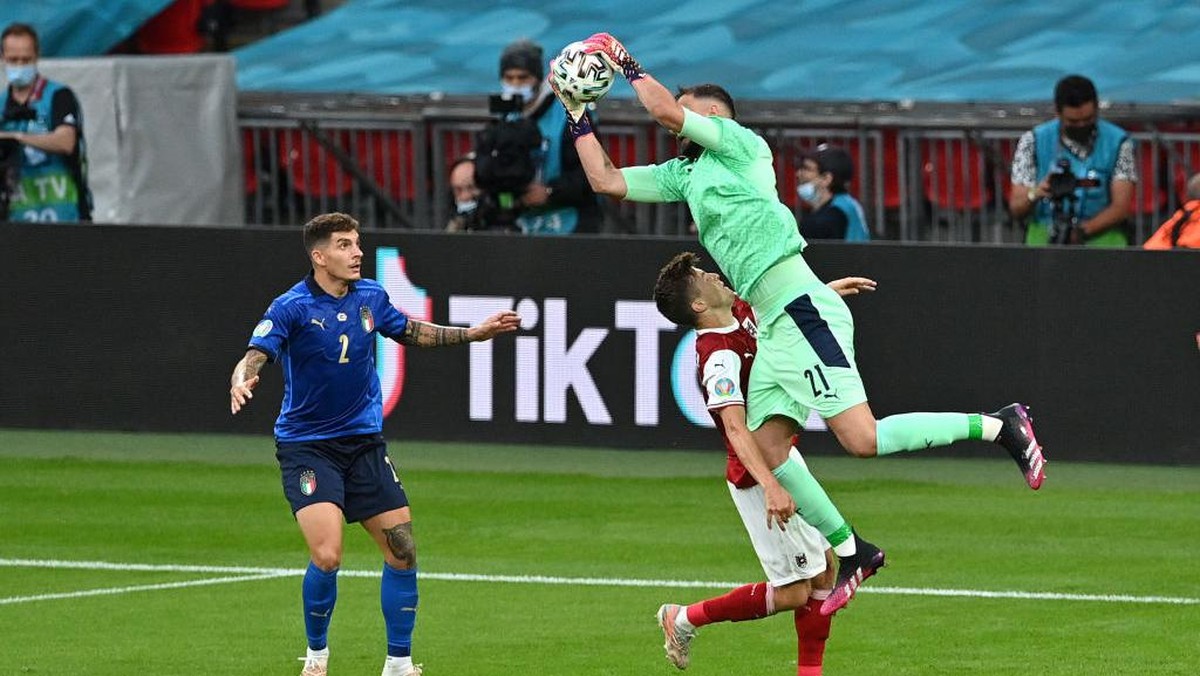 Italia vs Austria masih tanpa gol di babak pertama (Foto: Getty Images/Justin Tallis - Pool)