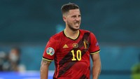 Eden Hazard juga baru 31 tahun, namun melihat riwayat cedera yang ia alami, Piala Dunia 2022 mungkin akan menjadi kesempatan terakhir baginya untuk menjadi juara. Foto: Getty Images/Alexander Hassenstein