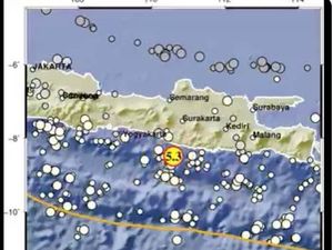 Gempa 5,3 Gunungkidul Terasa di Kediri, Guncangannya Bikin Gelas-Piring Bergoyang
