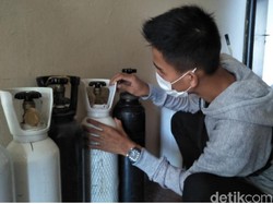 Corona Mengganas, Penjualan Tabung Oksigen di Cianjur Meningkat