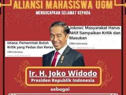 Dari Mahasiswa UGM untuk Jokowi: Beri Gelar Juara-Saran Tak Umbar Janji