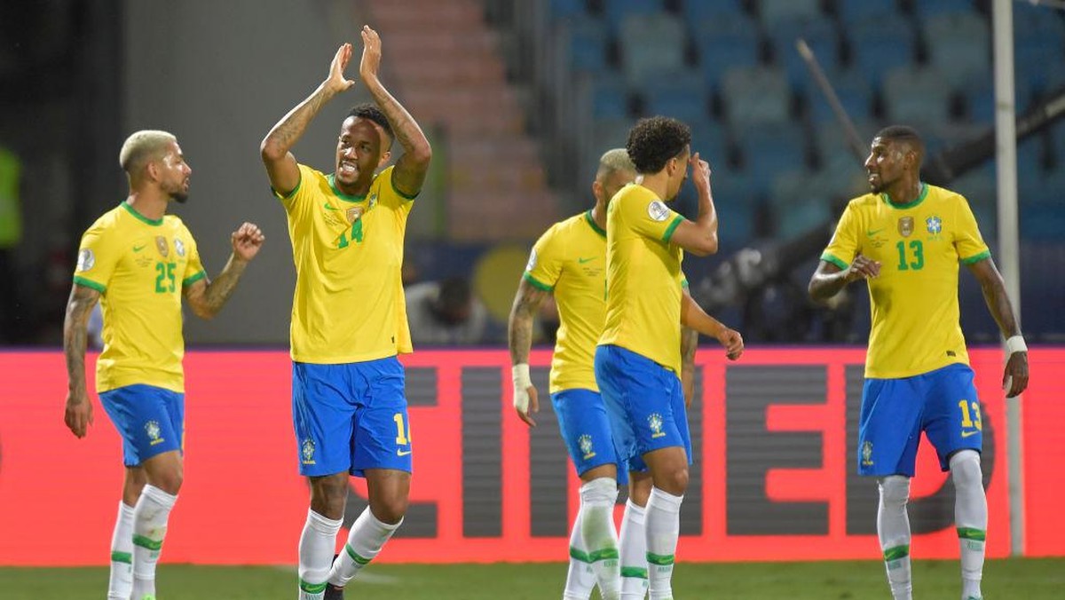 Brasil belum terkalahkan di Copa America 2021. Foto: Getty Images/Pedro Vilela