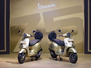 Vespa Edisi 75 Tahun Meluncur di Indonesia: Dijual Terbatas, Mulai Rp 64 Juta Vespa Edisi 75 Tahun Meluncur di Indonesia: Dijual Terbatas, Mulai Rp 64 Juta