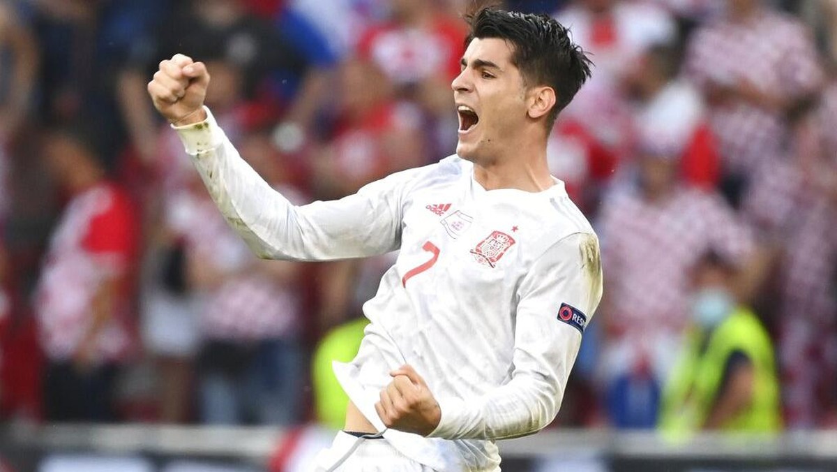 alvaro Morata bakal bahas ejekan fans selepas Euro 2020. (Foto: AP/Jonathan Nackstrand)