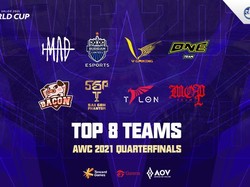 Inilah 8 Tim Terbaik Arena of Valor di Babak Perempatfinal AWC 2021