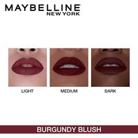 burgundy blush lipstick