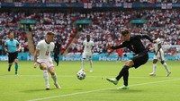 Jerman gagal melaju ke babak delapan besar Euro 2020 usai ditaklukkan Inggris 0-2. Getty Images/Catherine Ivill