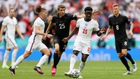 Sementara itu, Mueller gagal mencetak gol penyama kedudukan saat Jerman bertanding melawan Inggris di Wembley saat memperebutkan tiket menuju delapan besar Euro 2020. Getty Images/Catherine Ivill