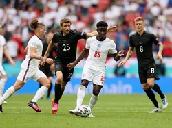 Sementara itu, Mueller gagal mencetak gol penyama kedudukan saat Jerman bertanding melawan Inggris di Wembley saat memperebutkan tiket menuju delapan besar Euro 2020. Getty Images/Catherine Ivill