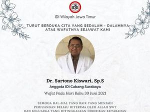 Dokter Spesialis Saraf Surabaya Meninggal Terpapar COVID-19 Dokter Spesialis Saraf Surabaya Meninggal Terpapar COVID-19