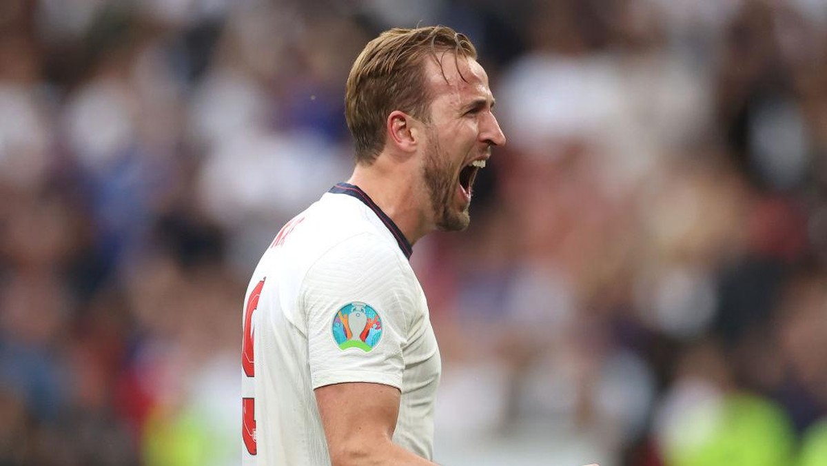 Harry Kane dinilai sebagai ancaman utama Denmark jelang semifinal Euro 2020. (Foto: Getty Images/Carl Recine - Pool)
