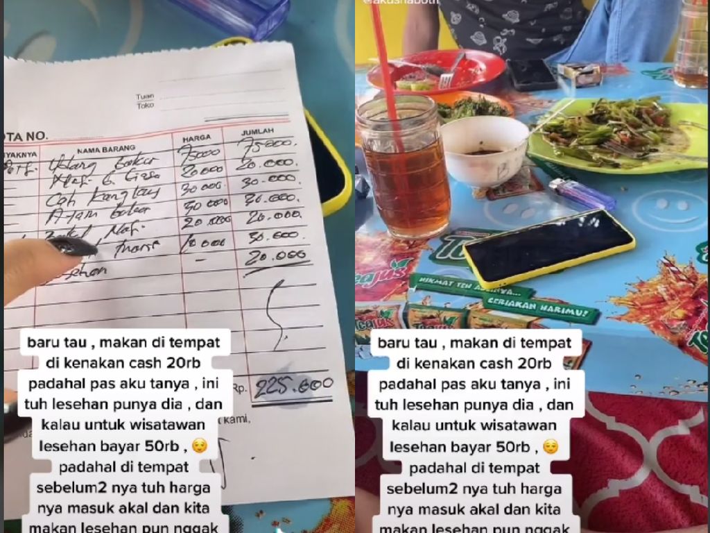 Terulang Lagi! Wanita Ini Harus Bayar Biaya Tambahan saat Makan di Warung Lesehan Terulang Lagi! Wanita Ini Harus Bayar Biaya Tambahan saat Makan di Warung Lesehan