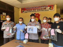 3 Pria di Medan Ditangkap Gara-gara Curi Pistol Polisi