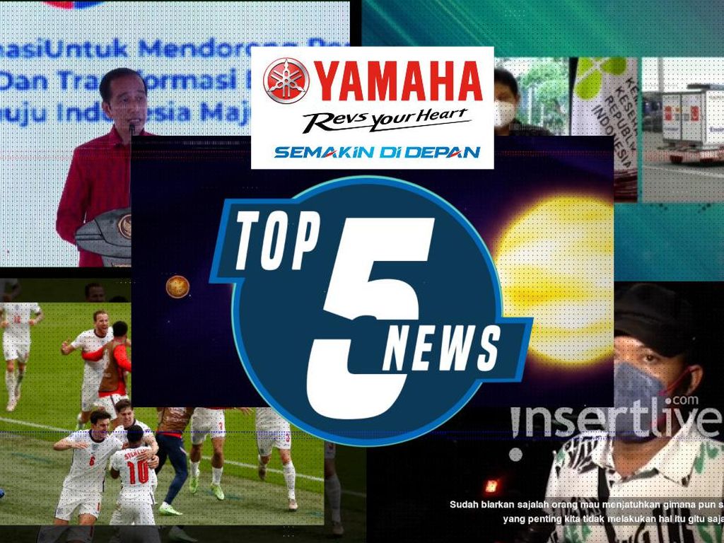 Top 5: Jokowi Finalisasi PPKM Darurat, Inggris ke Perempatfinal Euro 2020