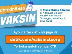 Masih Ada Slot Vaksin COVID di Trans Studio Mall Cibubur, Domisili Bebas!