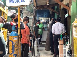 Antrean Isi Ulang Oksigen Rusuh Gegara Ada yang Beli Borongan