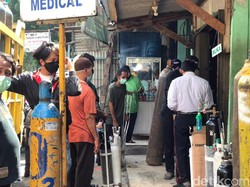 Antrean Isi Ulang Oksigen Rusuh Gegara Ada yang Beli Borongan