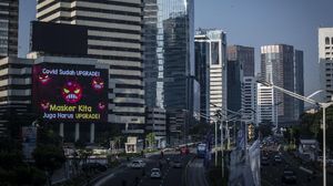 Kawasan Perkantoran Ibu Kota Jelang Pemberlakuan WFH 100%