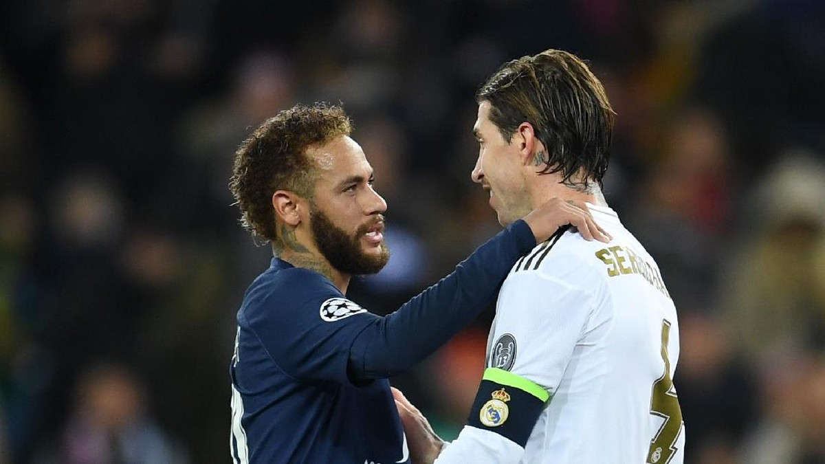 Neymar yakinkan Sergio Ramos untuk gabung PSG (Getty Images/David Ramos)