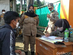 Simulasi PPKM Darurat di Garut, Banyak Warga Tak Bermasker Terjaring