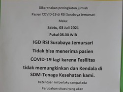 IGD RSI Jemursari Lockdown, 51 Nakes dan Pegawai Terpapar COVID-19