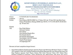Beberapa Civitas Akademika Terpapar COVID-19, ITS Terapkan WFH 10 Hari