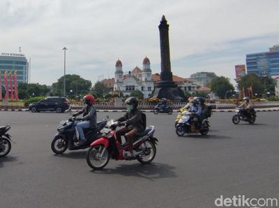 Jalanan Utama di Semarang Masih Ramai di Tengah PPKM Darurat